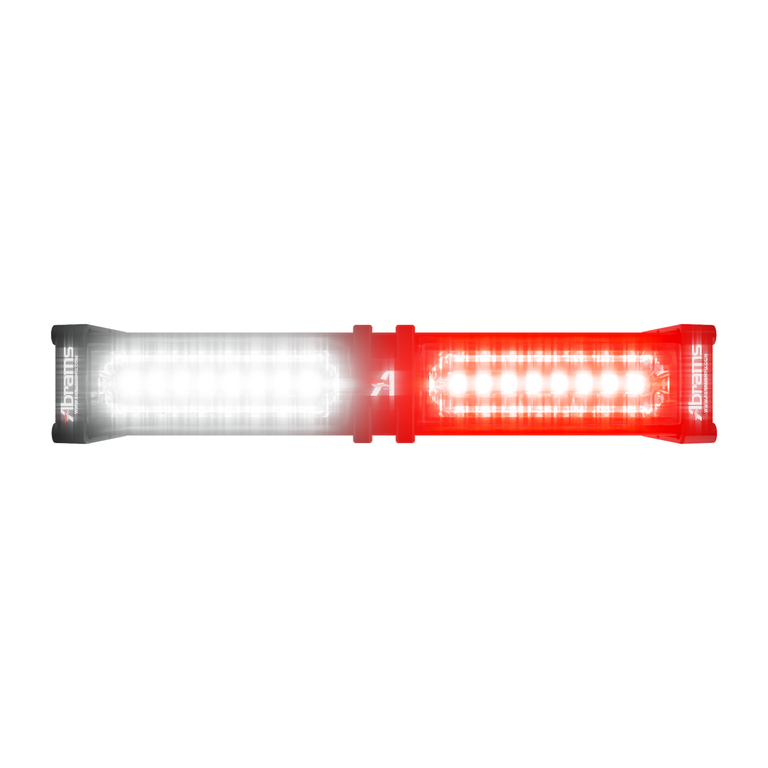 Abrams Focus 200 Series LED Dash & Deck Lightstick - Red/White