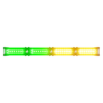 Load image into Gallery viewer, Abrams Focus 400 Series LED Dash &amp; Deck Lightstick - Amber/Green
