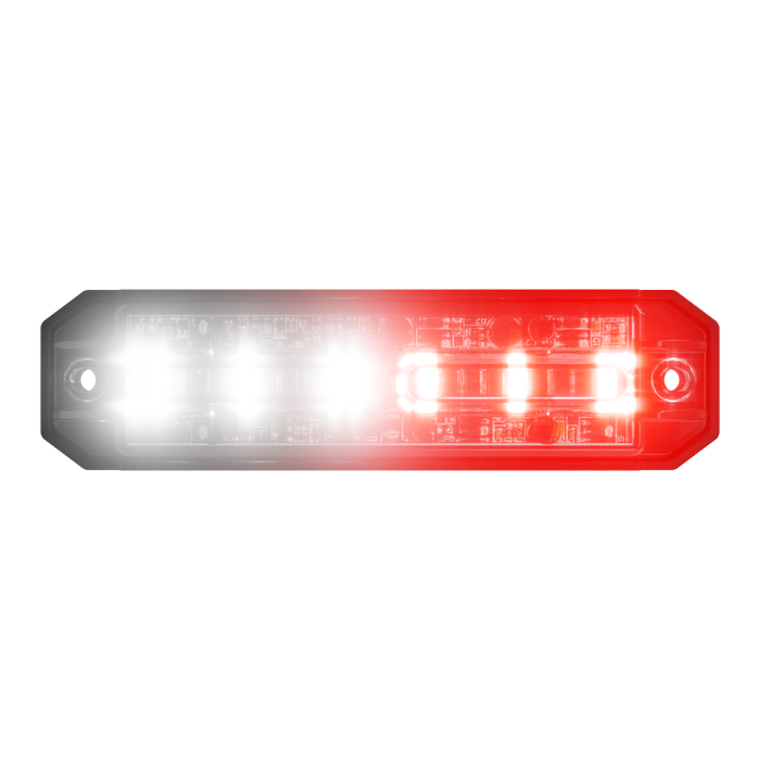 Abrams Ultra 6 LED Grill Light Head - Red/White