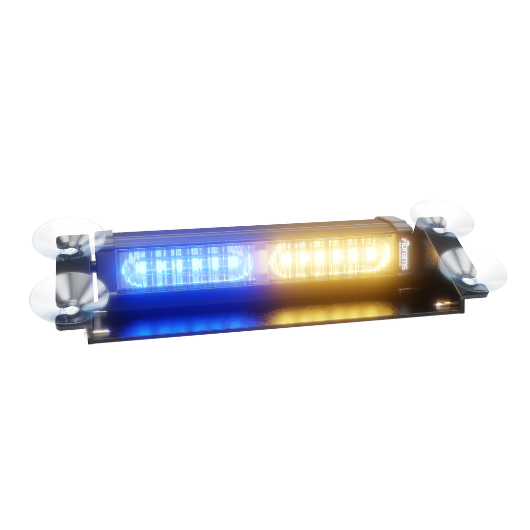 Abrams Focus 2X Series LED Dash & Deck Light - Amber/Blue