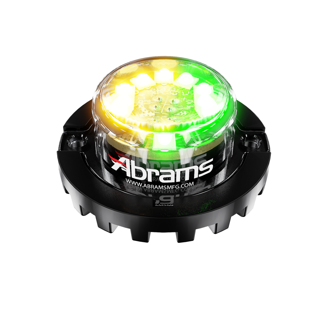 Abrams Blaster 120 - 12 LED Hideaway Surface Mount Light - Amber/Green