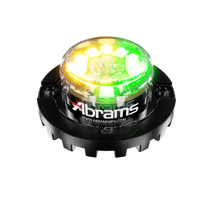 Abrams Blaster 120 - 12 LED Hideaway Surface Mount Light - Amber/Green