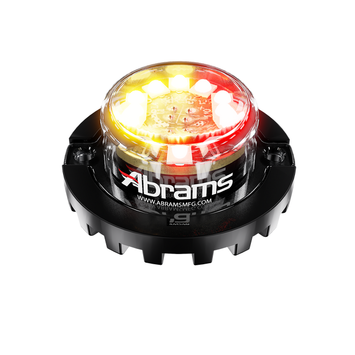 Abrams Blaster 120 - 12 LED Hideaway Surface Mount Light - Amber/Red
