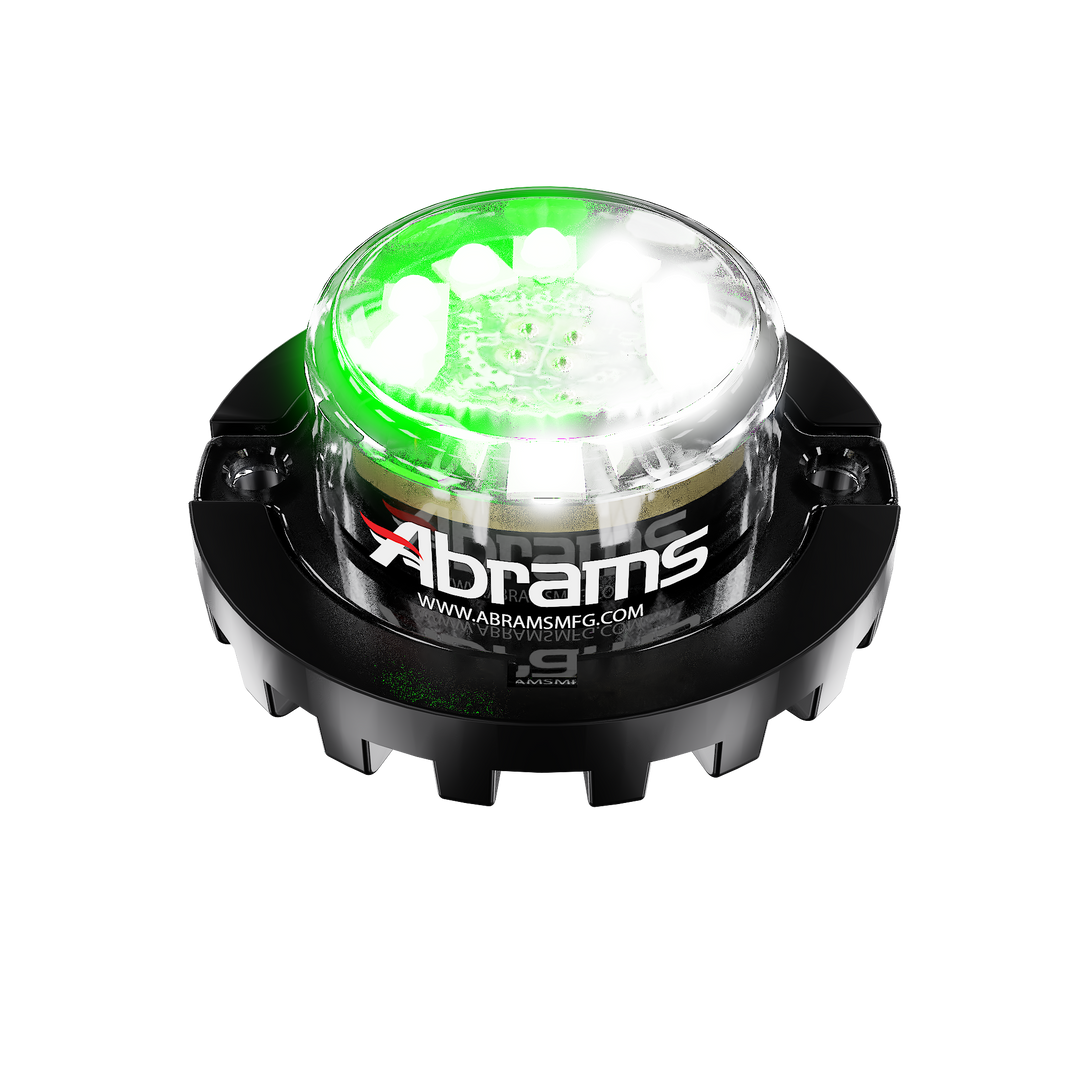 Abrams Blaster 120 - 12 LED Hideaway Surface Mount Light - Green/White