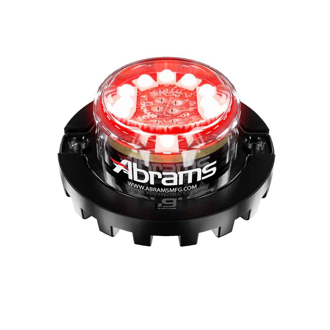 Abrams Blaster 120 - 12 LED Hideaway Surface Mount Light - Red