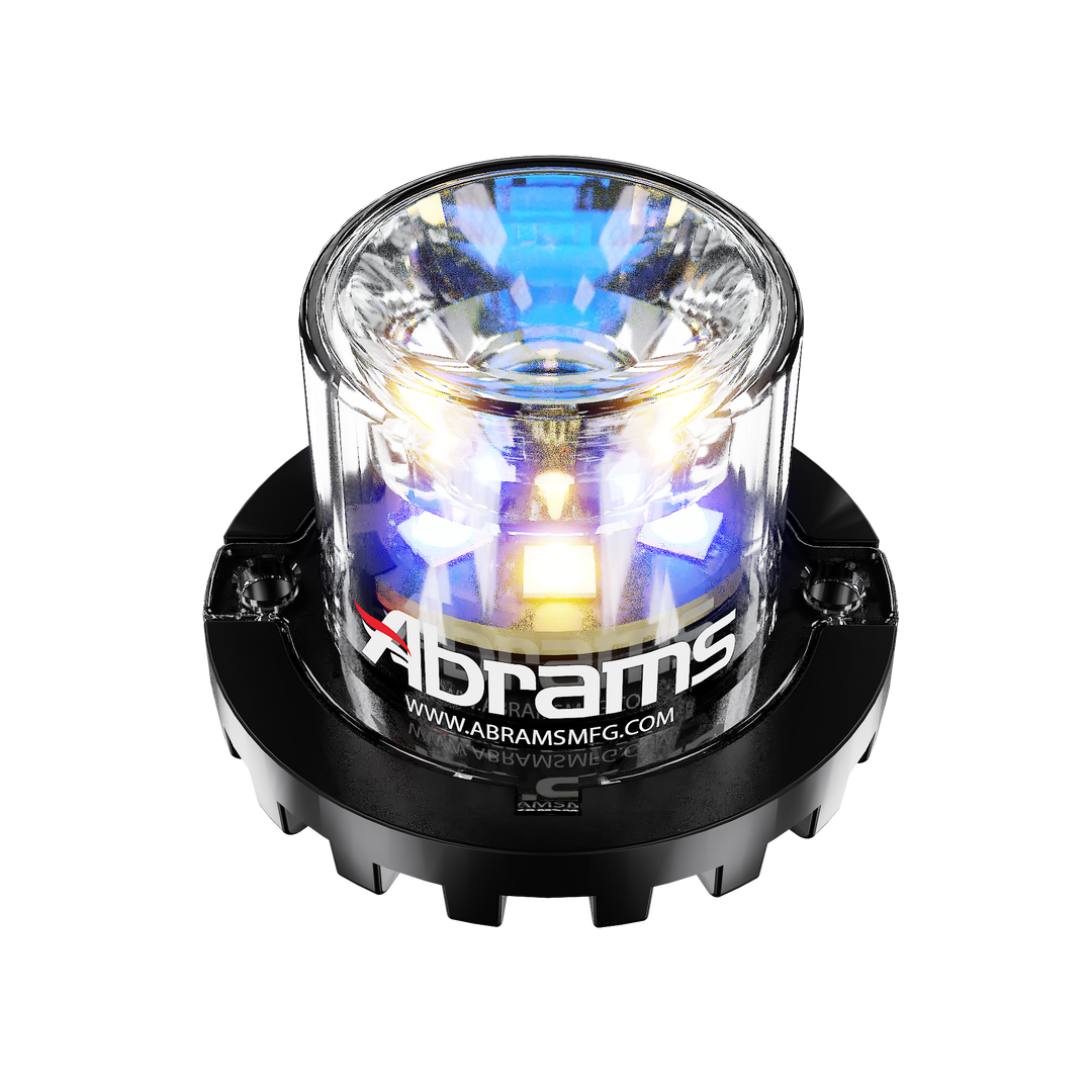 Abrams Blaster 360 - 6 LED Hideaway Surface Mount Light - Amber/Blue