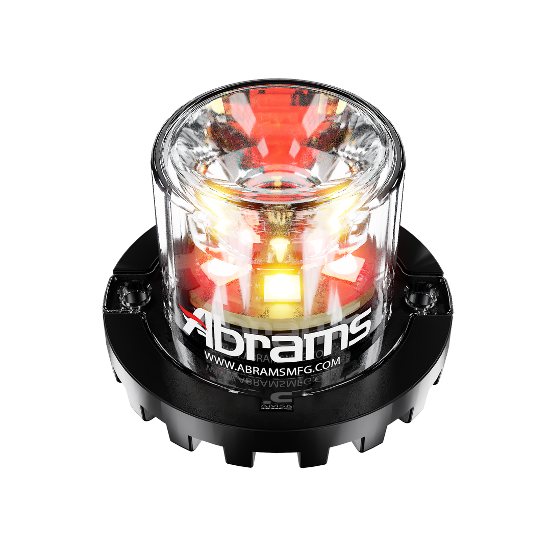 Abrams Blaster 360 - 6 LED Hideaway Surface Mount Light - Amber/Red