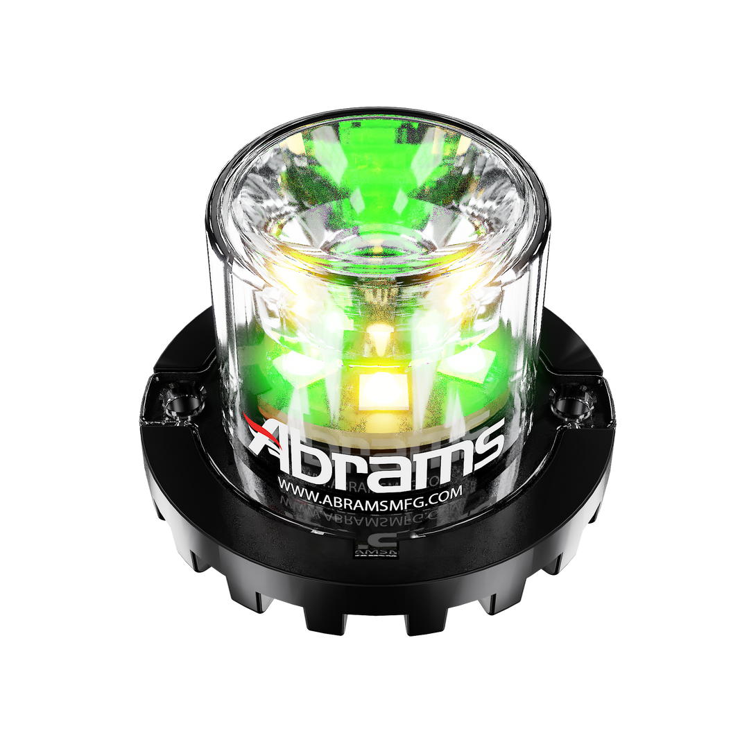 Abrams Blaster 360 - 6 LED Hideaway Surface Mount Light - Green/White