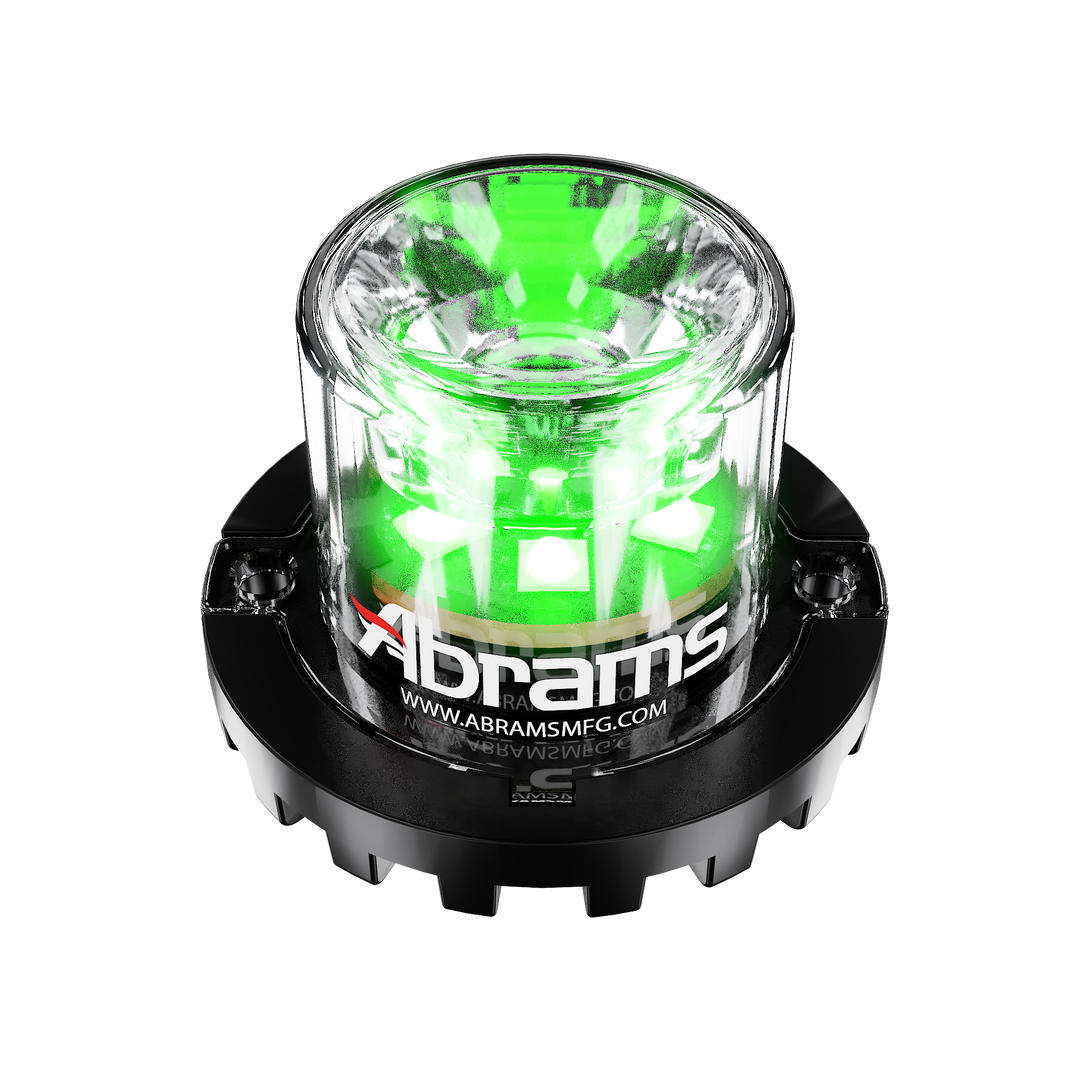 Abrams Blaster 360 - 6 LED Hideaway Surface Mount Light - Green