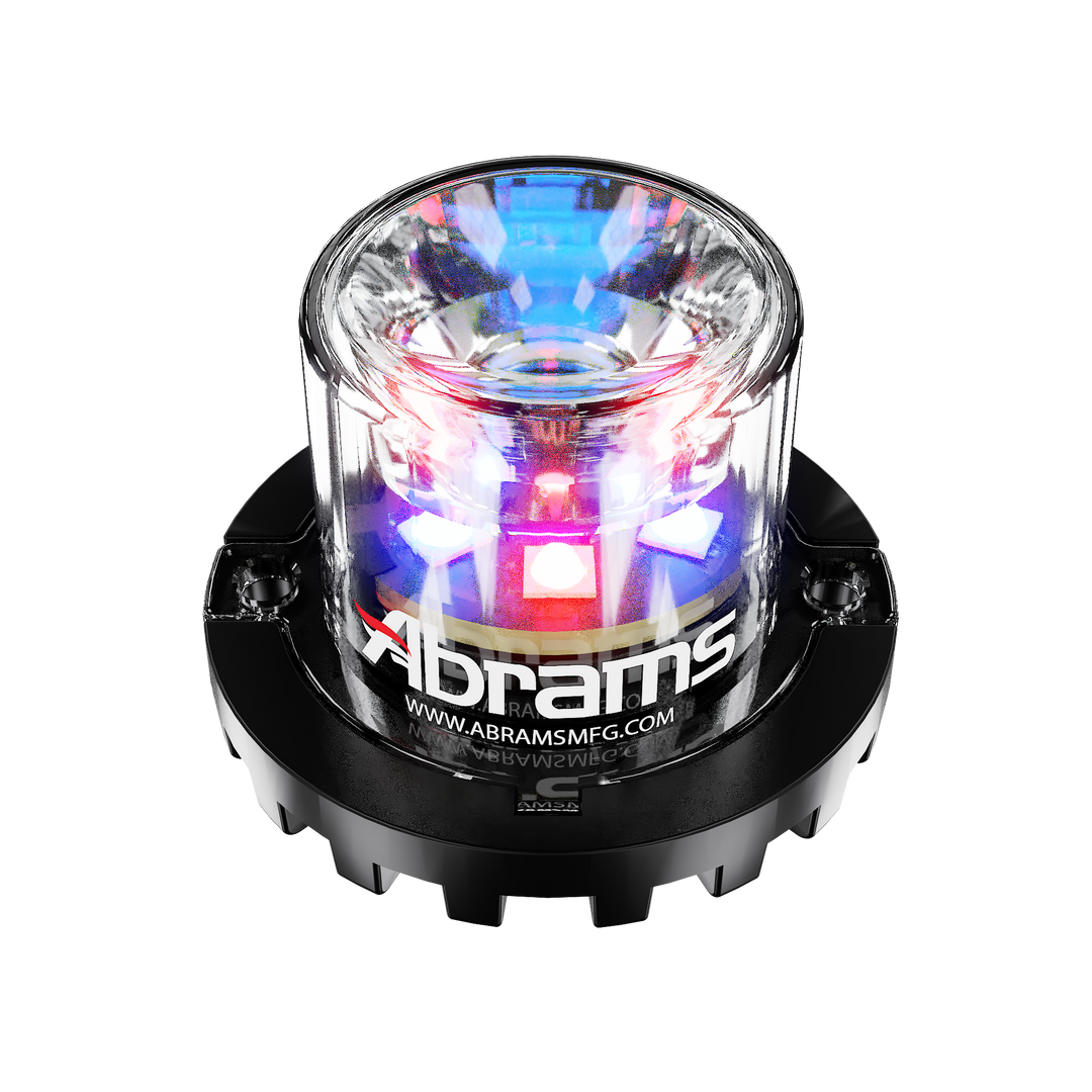 Abrams Blaster 360 - 6 LED Hideaway Surface Mount Light - Red/Blue