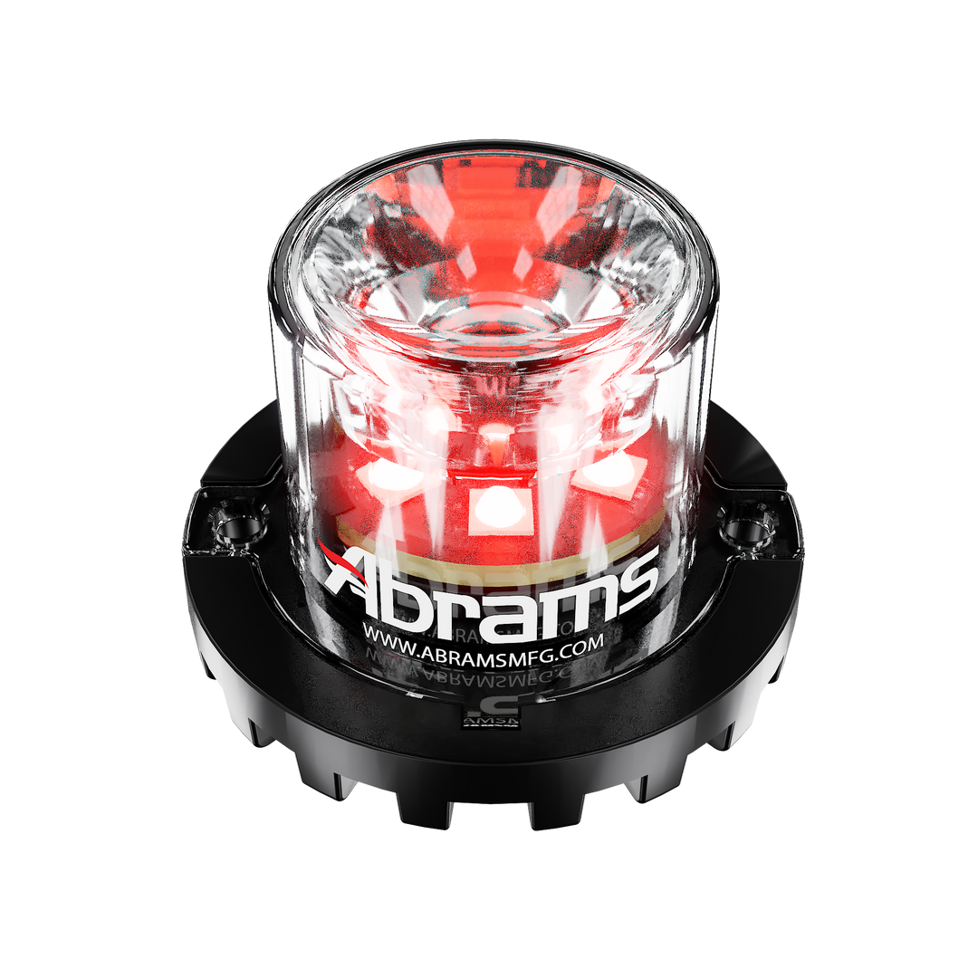 Abrams Blaster 360 - 6 LED Hideaway Surface Mount Light - Red