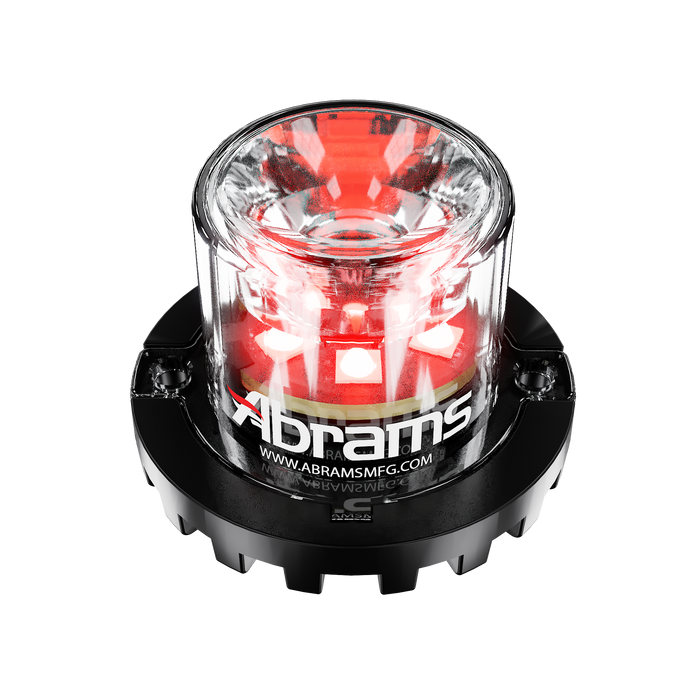 Abrams Blaster 360 - 6 LED Hideaway Surface Mount Light - Red