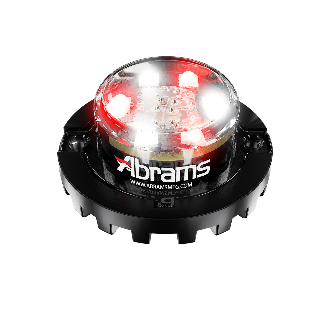 Abrams Blaster 6 LED Hideaway Surface Mount Light - Red/White