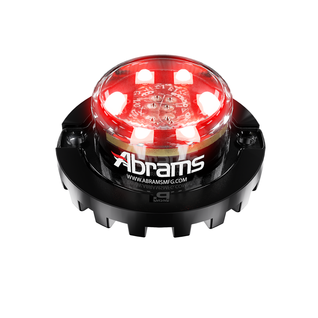 Abrams Blaster 6 LED Hideaway Surface Mount Light - Red