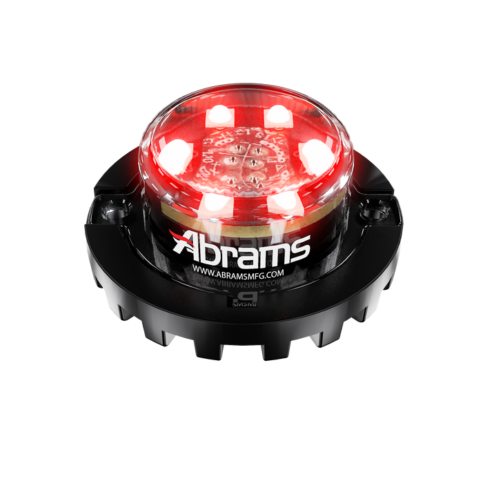 Abrams Blaster 6 LED Hideaway Surface Mount Light - Red