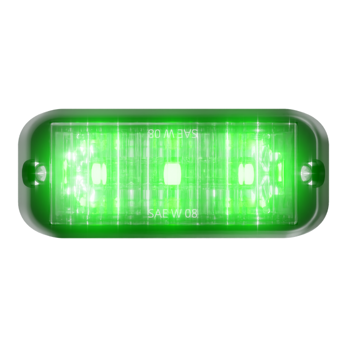 Abrams Edge 3 LED Grille Light Head - Green
