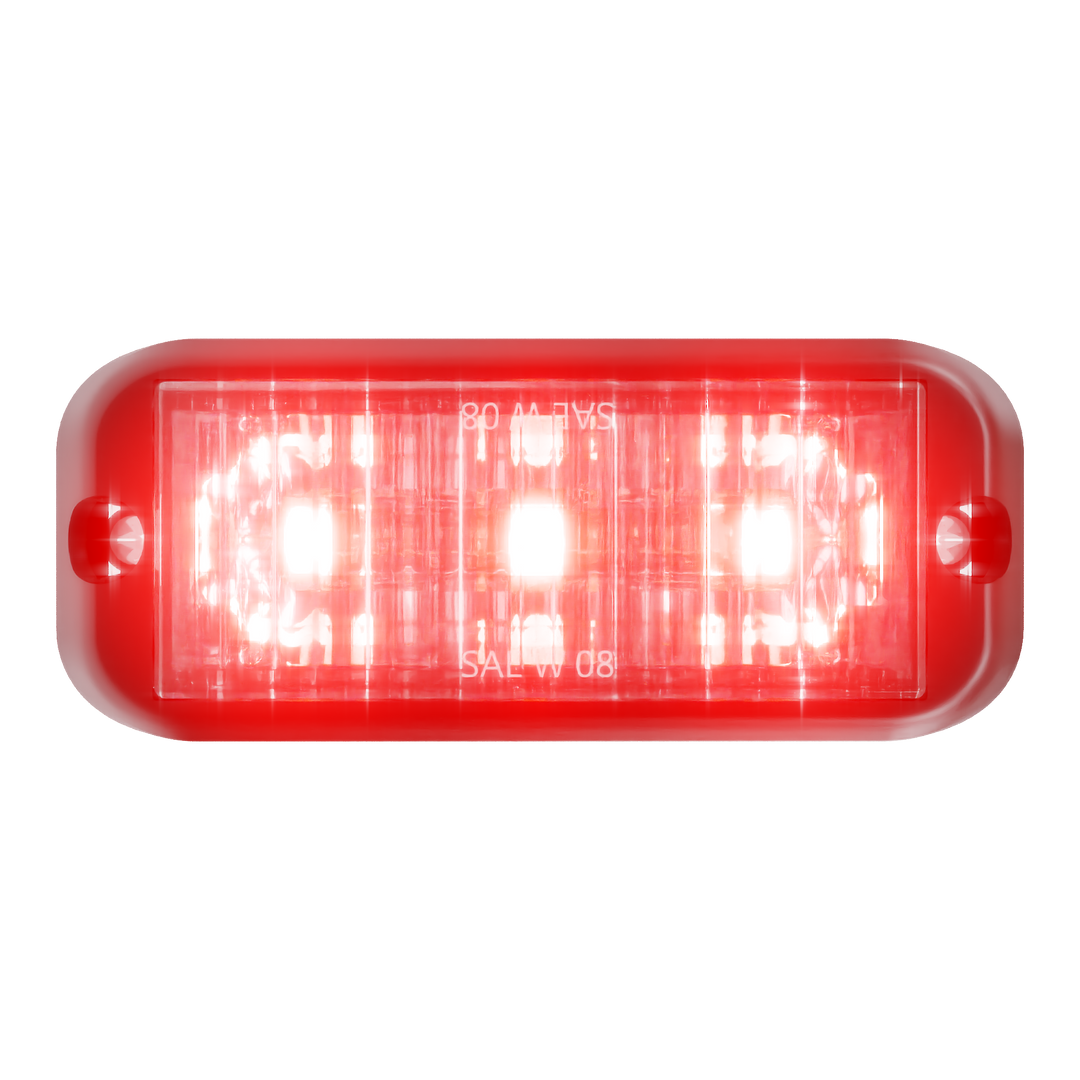 Abrams Edge 3 LED Grille Light Head - Red