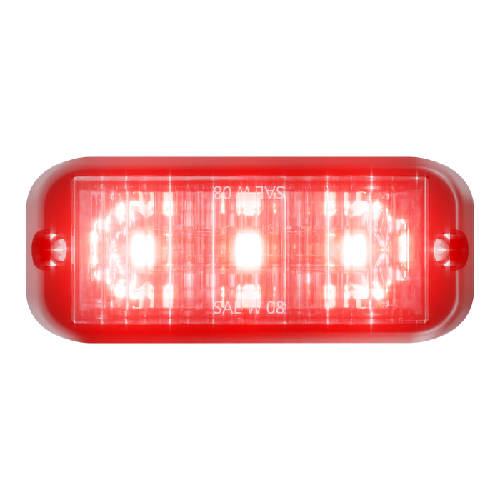 Abrams Edge 3 LED Grille Light Head - Red