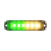 Abrams Flex 6 LED Grille Light Head - Amber/Green