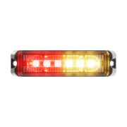 Abrams Flex 6 LED Grille Light Head - Amber/Red
