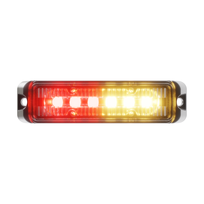 Abrams Flex 6 LED Grille Light Head - Amber/Red