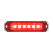 Abrams Flex 6 LED Grille Light Head - Red