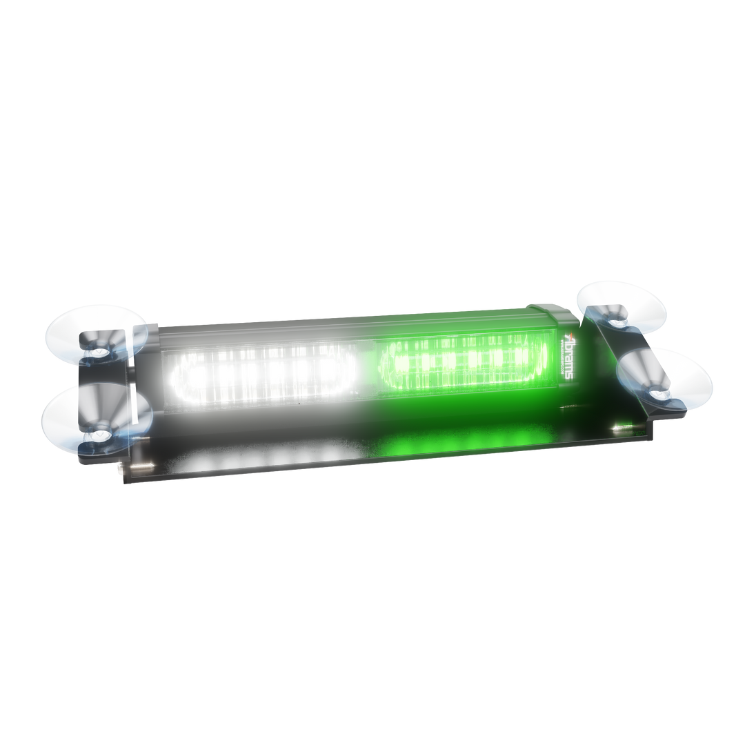 Abrams Focus 2X Series LED Dash & Deck Light - Green/White