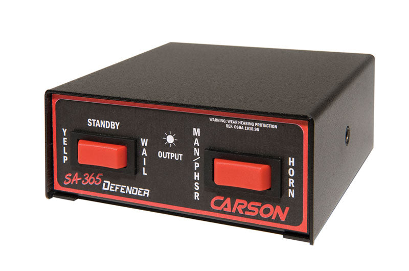 Carson SA-365 Defender Siren - Emergency Vehicle Siren, Fire Rescue Siren, and Console Mount Siren