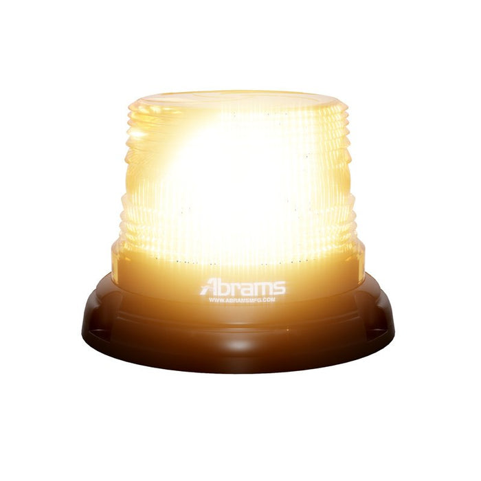Abrams StarEye 4" Dome 12 LED Permanent Mount Beacon - Amber