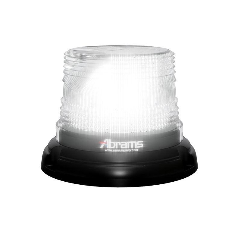 Abrams StarEye 4" Dome 12 LED Magnet/Permanent Mount Beacon - White