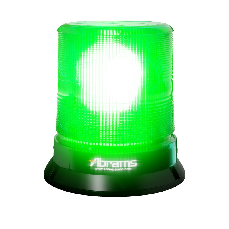 Abrams StarEye 7" Dome 12 LED Permanent Mount Beacon - Green