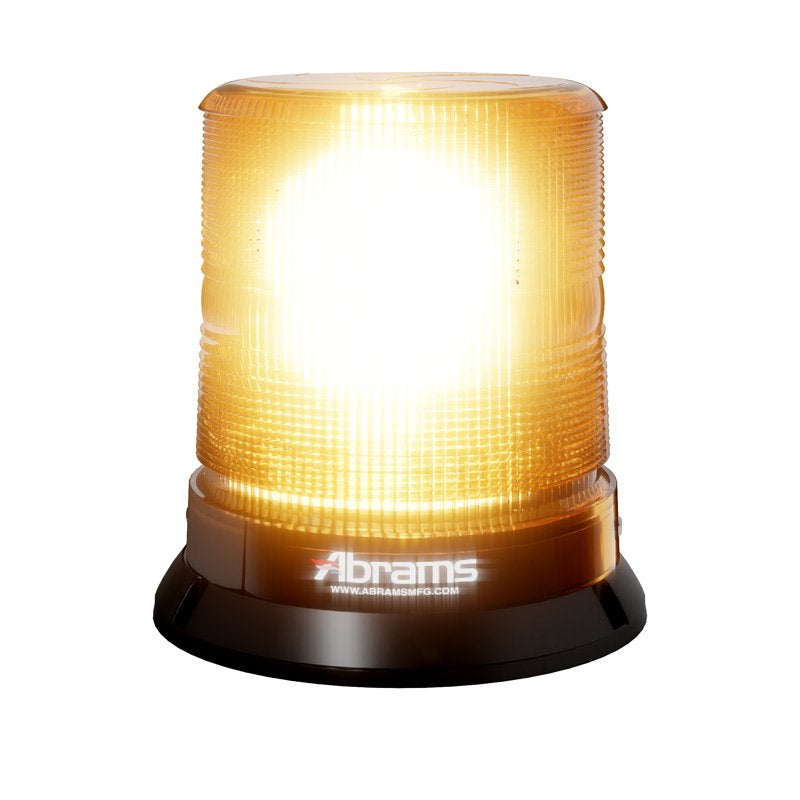 Abrams StarEye 7" Dome 12 LED Permanent Mount Beacon - Amber