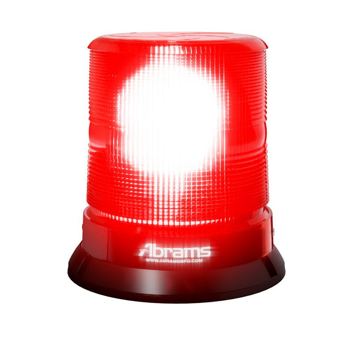 Abrams StarEye 7" Dome 12 LED Magnet/Permanent Mount Beacon - Red