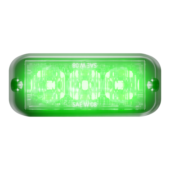 Abrams T3 Series LED Grille Light Head - Green