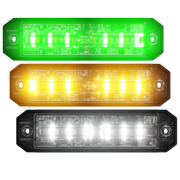 Abrams Ultra 18 LED Tri-Color Grill Light Head - Green/Amber/White