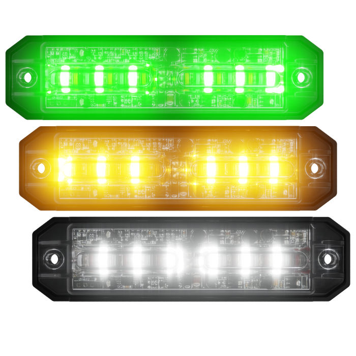 Abrams Ultra 18 LED Tri-Color Grill Light Head - Green/Amber/White