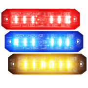 Abrams Ultra 18 LED Tri-Color Grill Light Head - Red/Blue/Amber