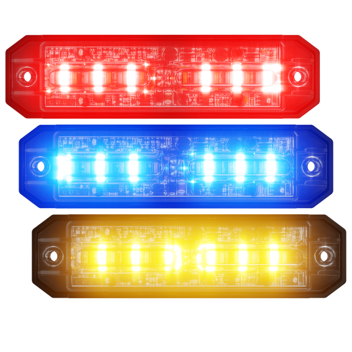 Abrams Ultra 18 LED Tri-Color Grill Light Head - Red/Blue/Amber