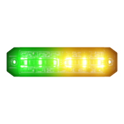 Abrams Ultra 6 LED Grill Light Head - Amber/Green