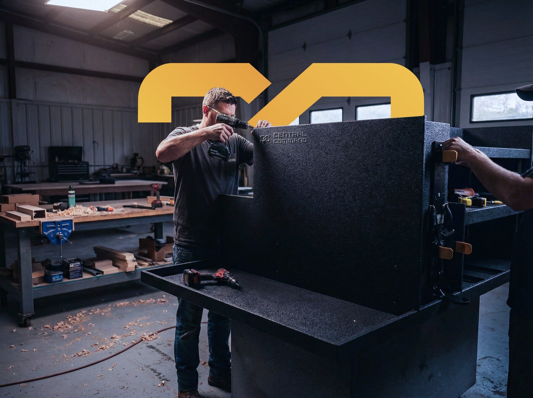 Central Command cabinet being built by hand in the USA